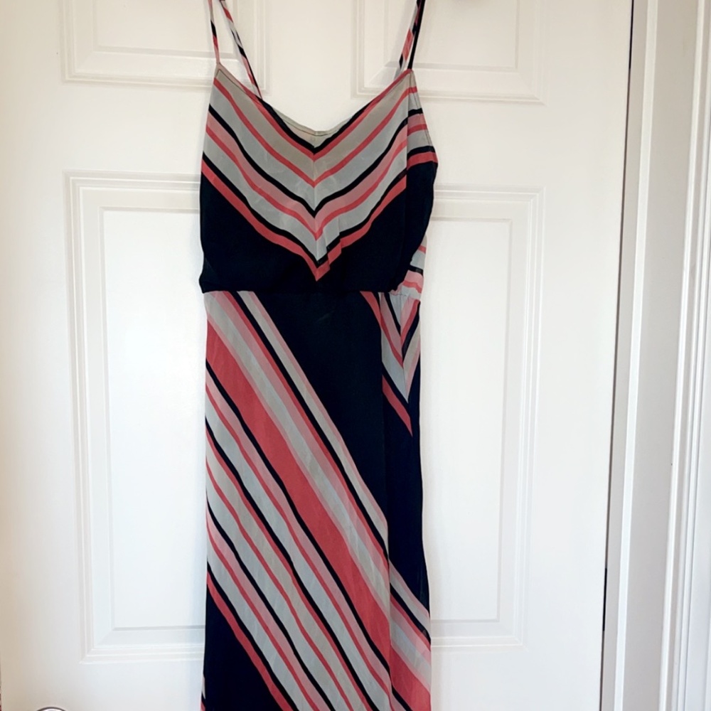 Black and pink maxi dress size small